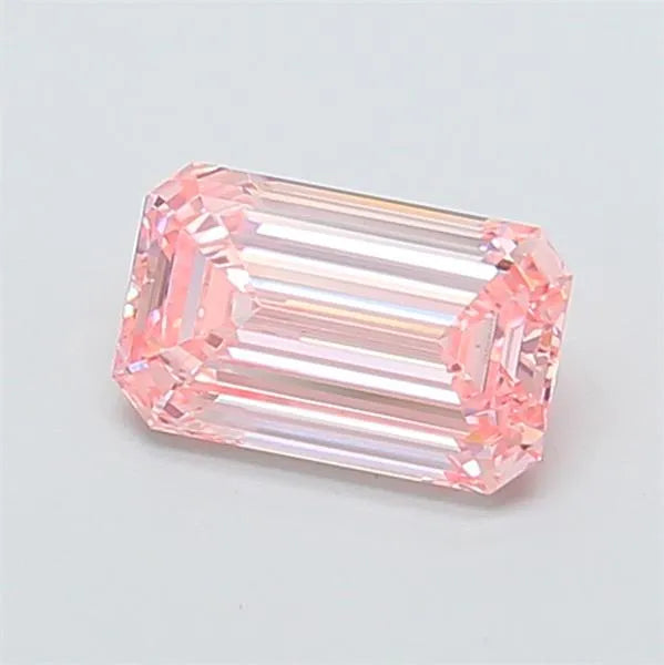 0.86ct Emerald Lab Grown Diamond (Colour Fancy Intense Pink, Clarity VVS2, IGI Certified)