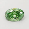 0.87ct Oval Lab Grown Diamond (Colour Fancy Vivid Green, Clarity VS2, IGI Certified)