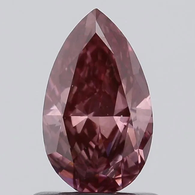 0.90ct Pear Lab Grown Diamond (Colour Fancy Pinkish Brown, Clarity SI1, IGI Certified)