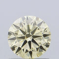 0.90ct Round Lab Grown Diamond (Colour Fancy Light Yellow, Clarity VVS2, Cut EX, IGI Certified)
