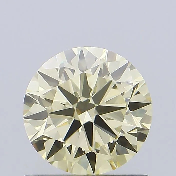 0.90ct Round Lab Grown Diamond (Colour Fancy Light Yellow, Clarity VVS2, Cut EX, IGI Certified)