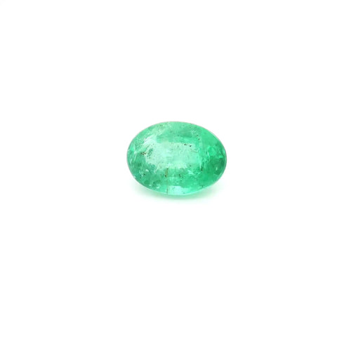 0.93ct Oval Natural Emerald (Colour Green, Clarity Slightly Included, Cut Faceted)