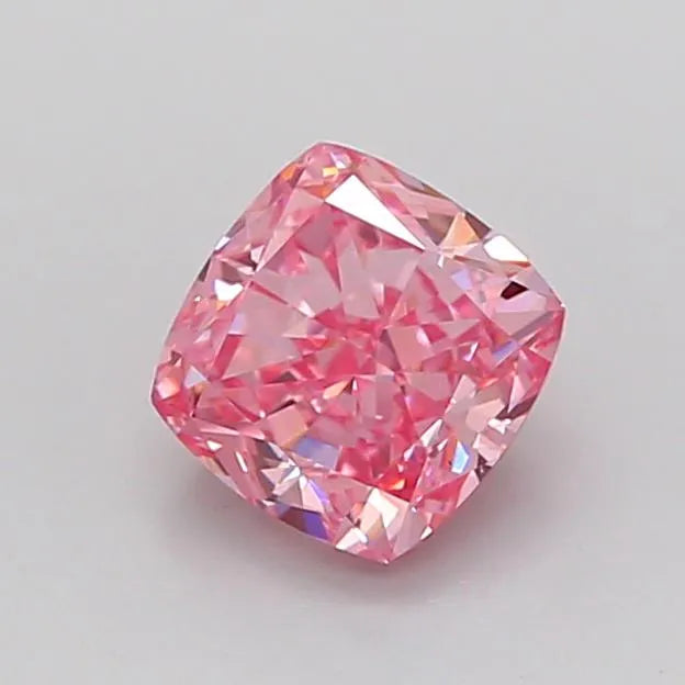 0.94ct Cushion brilliant Lab Grown Diamond (Colour Fancy Vivid Pink, Clarity VS2, Uncertified)