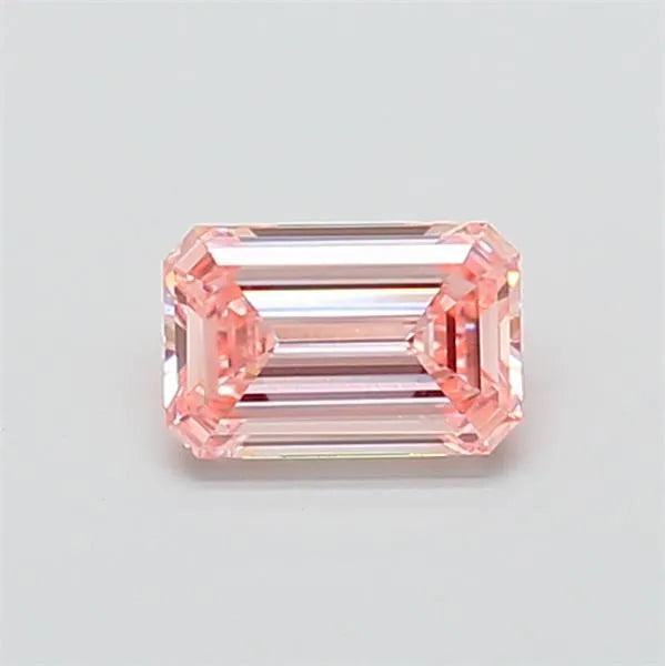 0.96ct Emerald Lab Grown Diamond (Colour Fancy Intense Pink, Clarity VVS2, IGI Certified)