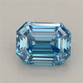 0.97ct Emerald Lab Grown Diamond (Colour Fancy Vivid Blue, Clarity VS1, IGI Certified)