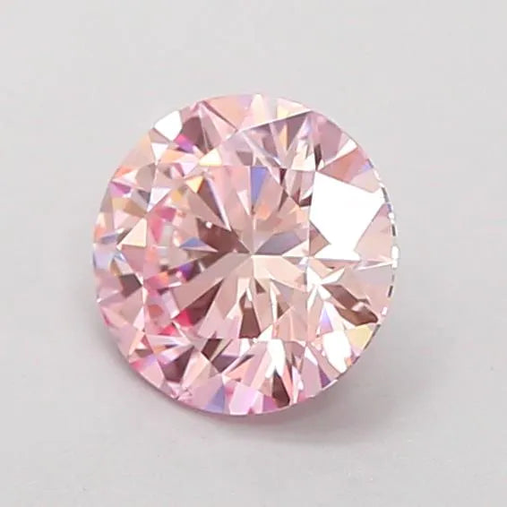 0.98ct Round Lab Grown Diamond (Colour Fancy Pink, Clarity VS2, Cut EX, IGI Certified)
