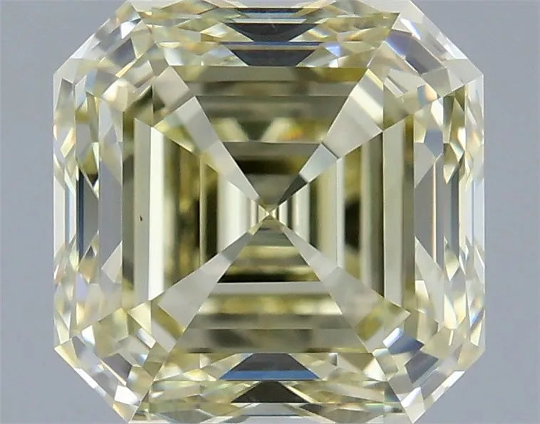 1.00ct Asscher Natural Diamond (Colour Fancy Yellow, Clarity VS1, GIA Certified)