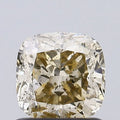 1.00ct Cushion brilliant Natural Diamond (Colour Fancy Yellow, Clarity SI2, Uncertified)