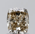 1.00ct Cushion brilliant Natural Diamond (Colour Fancy Yellowish Brown, Clarity VVS2, GIA Certified)