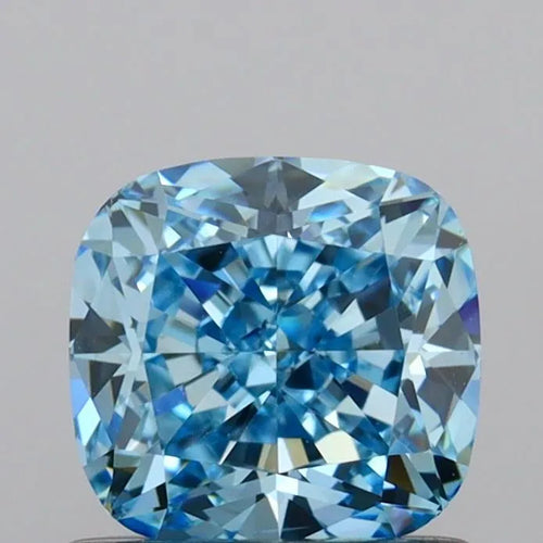1.00ct Cushion modified Lab Grown Diamond (Colour Fancy Vivid Blue, Clarity VS2, IGI Certified)