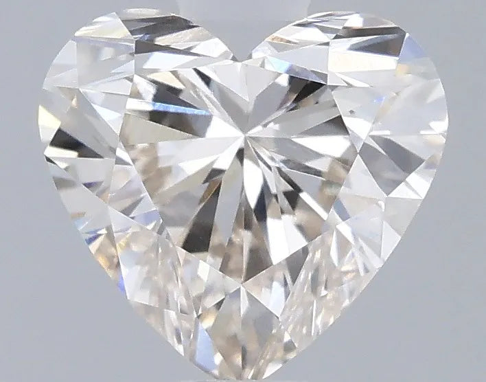 1.00ct Heart Lab Grown Diamond (Colour Champagne, Clarity VS1, Cut EX, Uncertified)