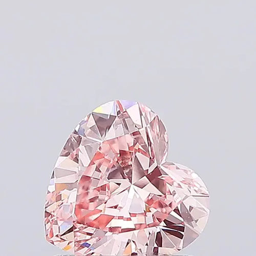 1.00ct Heart Lab Grown Diamond (Colour Fancy Vivid Pink, Clarity VS2, IGI Certified)