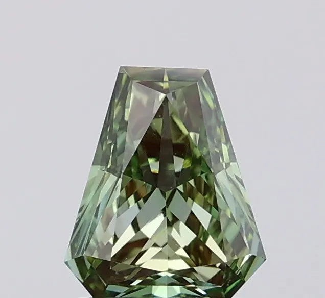 1.00ct Hexagonal Lab Grown Diamond (Colour Fancy Vivid Green, Clarity VS1, IGI Certified)