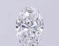 1.00ct Oval Lab Grown Diamond (Colour D, Clarity VVS2, IGI Certified)