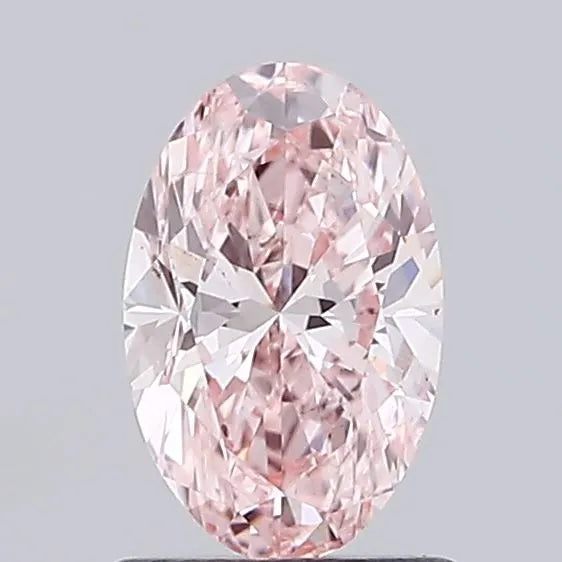 1.00ct Oval Lab Grown Diamond (Colour Fancy Intense Pink, Clarity VS2, IGI Certified)