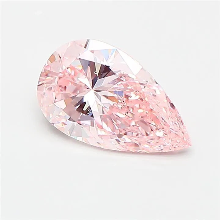 1.00ct Pear Lab Grown Diamond (Colour Fancy Vivid Pink, Clarity SI1, Uncertified)