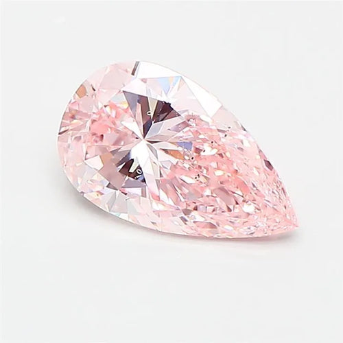 1.00ct Pear Lab Grown Diamond (Colour Fancy Vivid Pink, Clarity SI1, Uncertified)