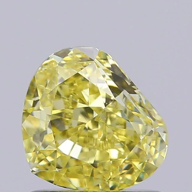 1.00ct Pear Lab Grown Diamond (Colour Fancy Yellow, Clarity VVS2, IGI Certified)