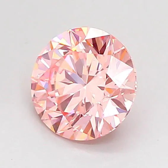 1.00ct Round Lab Grown Diamond (Colour Fancy Intense Pink, Clarity VS1, Cut ID, IGI Certified)