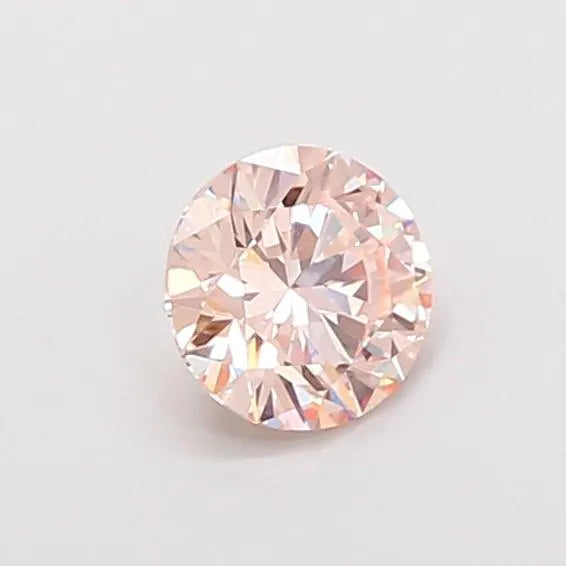 1.00ct Round Lab Grown Diamond (Colour Fancy Pink, Clarity VS1, Cut EX, IGI Certified)