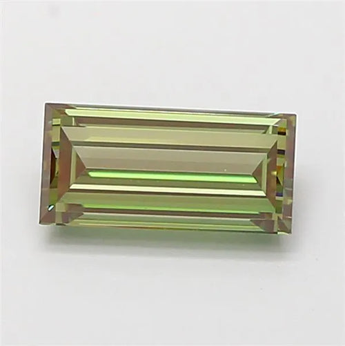 1.01ct Baguette Lab Grown Diamond (Colour Fancy Vivid Green, Clarity VS1, IGI Certified)