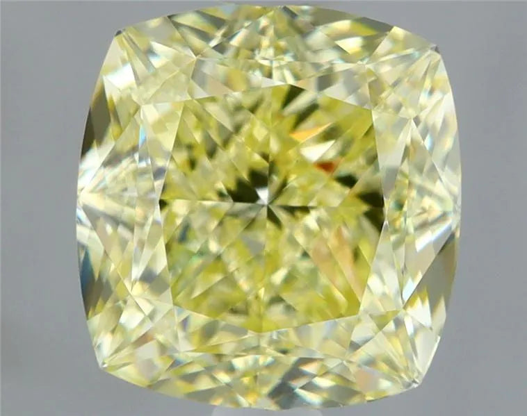 1.01ct Cushion brilliant Natural Diamond (Colour Fancy Light Yellow, Clarity VS2, GIA Certified)