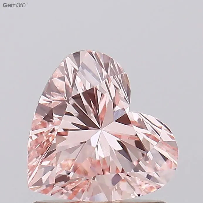 1.01ct Heart Lab Grown Diamond (Colour Fancy Pink, Clarity VVS2, IGI Certified)