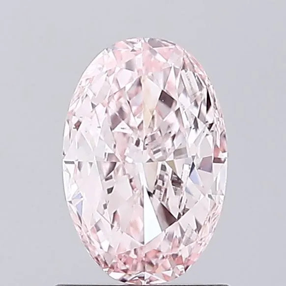 1.01ct Oval Lab Grown Diamond (Colour Fancy Intense Pink, Clarity VS2, IGI Certified)