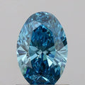 1.01ct Oval Lab Grown Diamond (Colour Fancy Vivid Blue, Clarity VS2, IGI Certified)