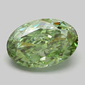 1.01ct Oval Lab Grown Diamond (Colour Fancy Vivid Green, Clarity VS2, IGI Certified)