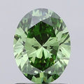 1.01ct Oval Lab Grown Diamond (Colour Fancy Vivid Green, Clarity VS2, Uncertified)