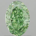 1.01ct Oval Lab Grown Diamond (Colour Fancy Vivid Green, Clarity VVS1, IGI Certified)