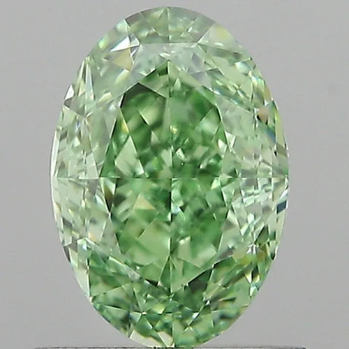 1.01ct Oval Lab Grown Diamond (Colour Fancy Vivid Green, Clarity VVS1, IGI Certified)