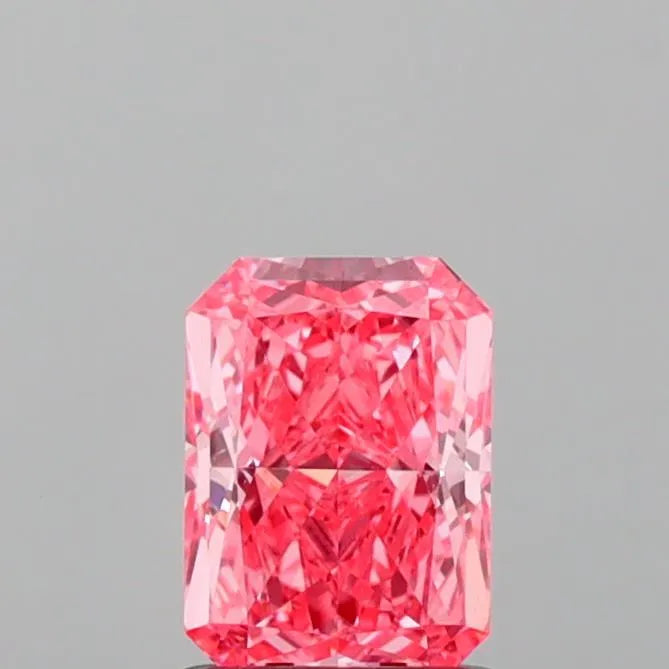 1.01ct Radiant Lab Grown Diamond (Colour Fancy Vivid Pink, Clarity VVS2, IGI Certified)
