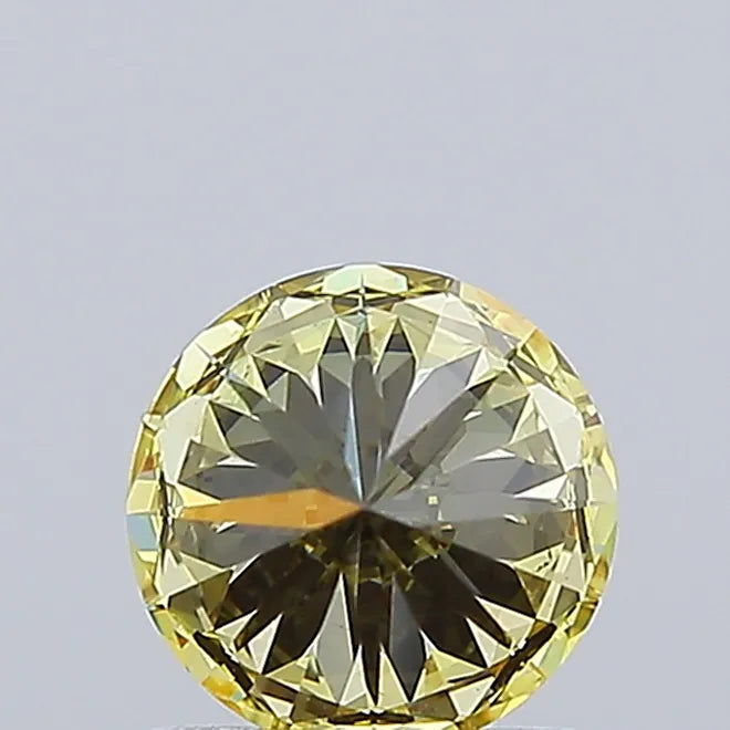 1.01ct Round Lab Grown Diamond (Colour Fancy Intense Yellow, Clarity VS2, Cut EX, Uncertified)