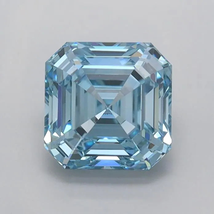 1.02ct Asscher Lab Grown Diamond (Colour Fancy Intense Blue, Clarity VS1, IGI Certified)