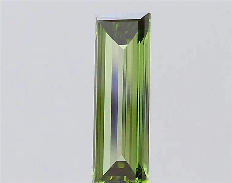 1.02ct Baguette Lab Grown Diamond (Colour Fancy Vivid Green, Clarity VVS2, IGI Certified)