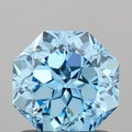 1.02ct Octagonal Lab Grown Diamond (Colour Fancy Vivid Blue, Clarity VVS2, IGI Certified)