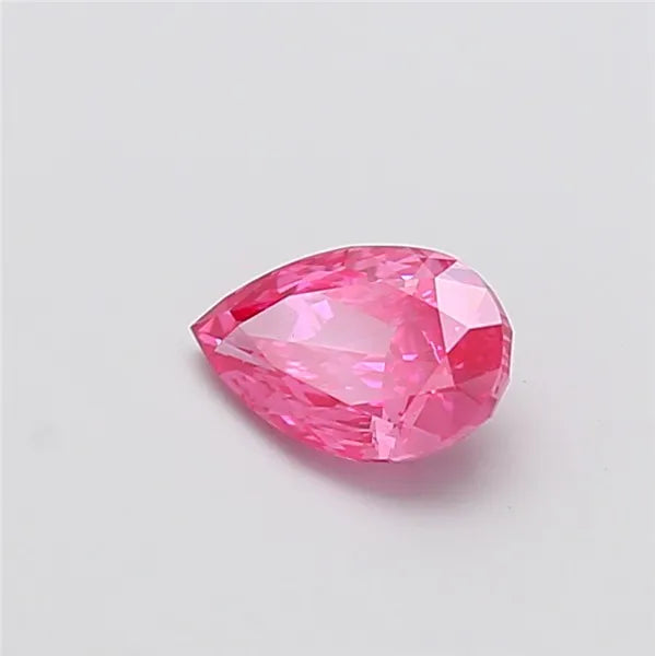 1.02ct Pear Lab Grown Diamond (Colour Fancy Vivid Pink, Clarity VVS2, IGI Certified)