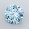 1.02ct Round Lab Grown Diamond (Colour Fancy Vivid Blue, Clarity FL, Cut ID, IGI Certified)