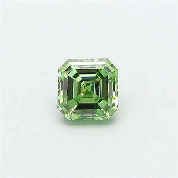 1.03ct Asscher Lab Grown Diamond (Colour Fancy Vivid Green, Clarity VS1, IGI Certified)