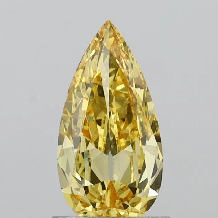 1.03ct Pear Lab Grown Diamond (Colour Fancy Intense Yellow, Clarity VS1, IGI Certified)