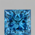 1.03ct Princess Lab Grown Diamond (Colour Fancy Vivid Blue, Clarity VS2, IGI Certified)