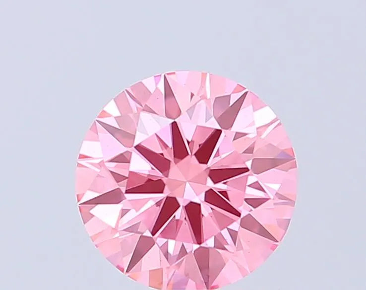 1.03ct Round Lab Grown Diamond (Colour Fancy Vivid Pink, Clarity VS1, Cut ID, IGI Certified)