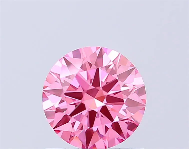 1.03ct Round Lab Grown Diamond (Colour Fancy Vivid Pink, Clarity VS1, Cut ID, IGI Certified)