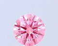 1.03ct Round Lab Grown Diamond (Colour Fancy Vivid Pink, Clarity VVS2, Cut ID, IGI Certified)