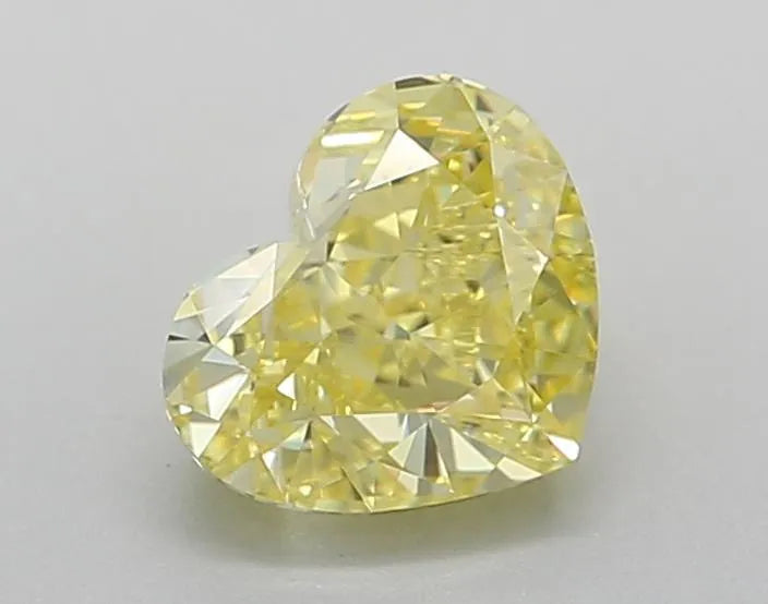 1.04ct Heart Lab Grown Diamond (Colour Fancy Intense Yellow, Clarity VVS2, IGI Certified)