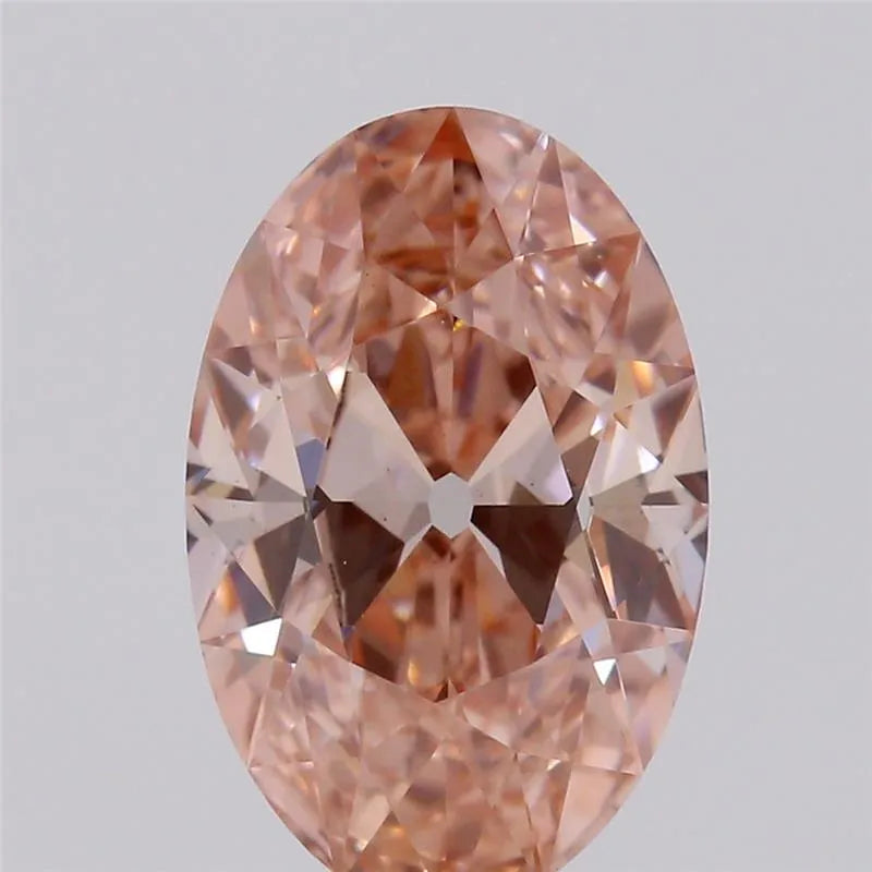 1.05ct Oval Lab Grown Diamond (Colour Fancy Vivid Pink, Clarity VS1, IGI Certified)