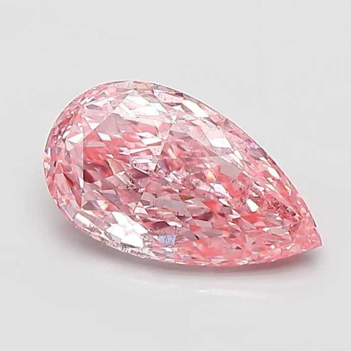 1.05ct Pear Lab Grown Diamond (Colour Fancy Pink, Clarity SI2, Uncertified)