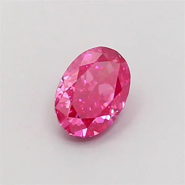 1.06ct Oval Lab Grown Diamond (Colour Fancy Vivid Pink, Clarity VS2, IGI Certified)